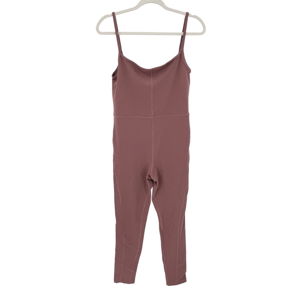 Wilfred Free Divinity Jumpsuit Mauve Brown Sleeveless Yoga Bodysuit Womens Large